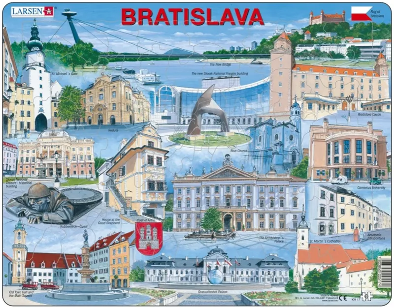 Rahmenpuzzle - Bratislava (auf Englisch)