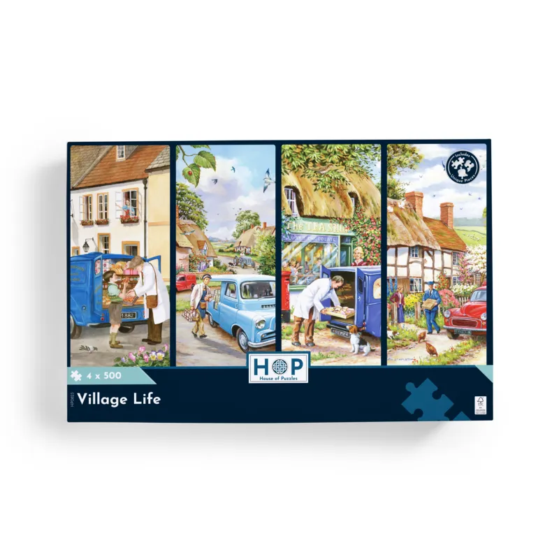4 Puzzles - Dorfleben