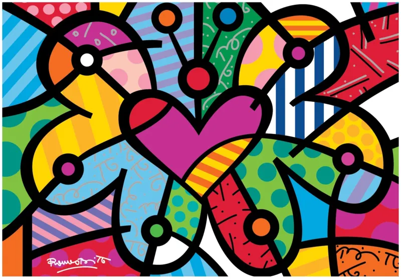 Romero Britto - Heart butterfly