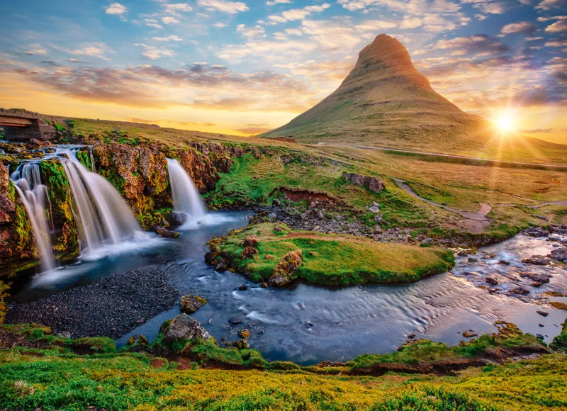 Wasserfall in Island, Kirkjufellsfoss