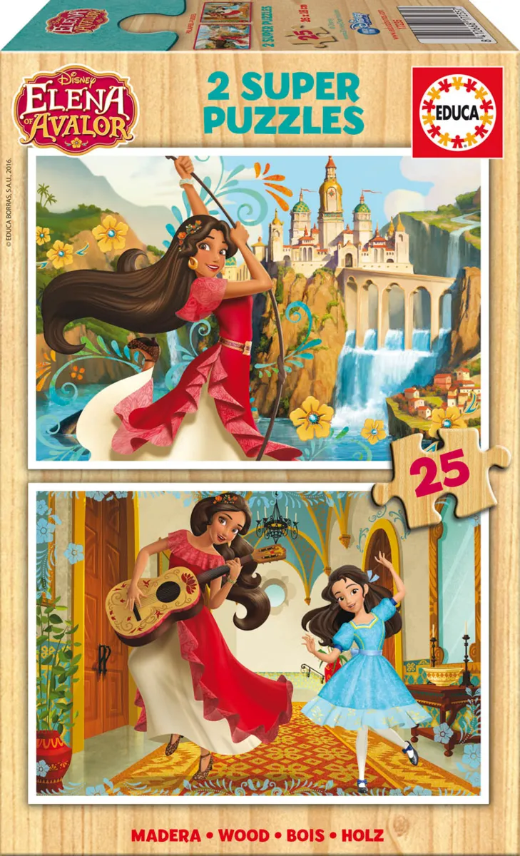 2 Holzpuzzles - Elena d'Avalor