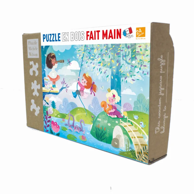 Handgeschnittenes Holzpuzzle - Modern Princesses