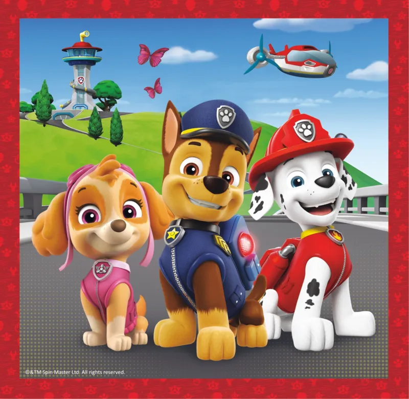 3 Puzzles - Happy dogs Paw Patrol