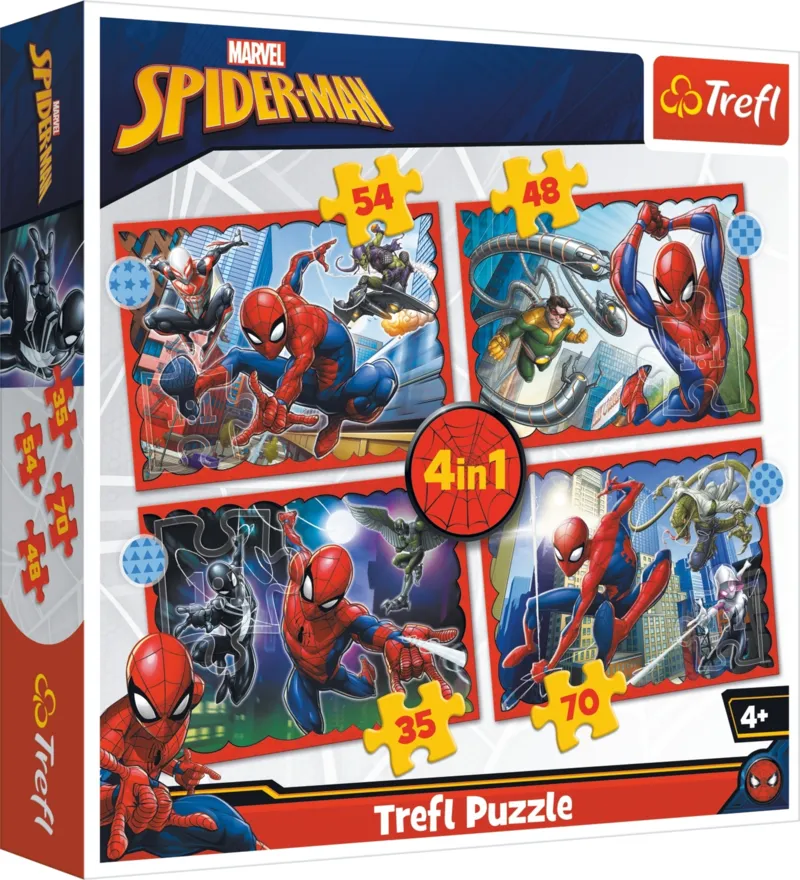 4 Puzzles - The heroic Spider-Man