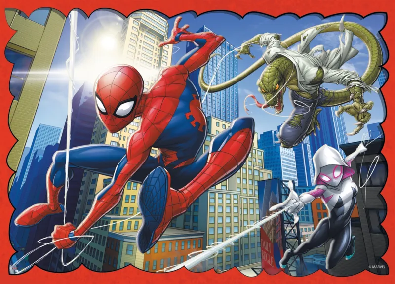 4 Puzzles - The heroic Spider-Man