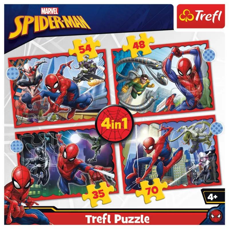 4 Puzzles - The heroic Spider-Man