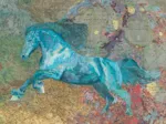 Map Art - Horse