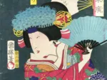Utagawa Kuniteru II - Actor Iwai Shijaku II as Shizuka