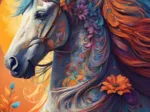 Floral Horse