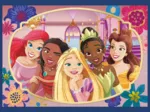 4 Puzzles - Romantic princesses + 1 Poster