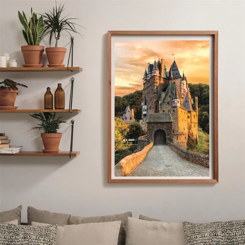 Goldene Stunde auf Schloss Eltz, Wierschem, Deutschland