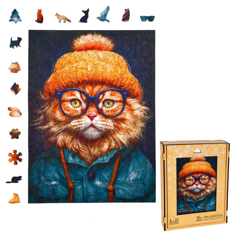 Holzpuzzle - Giovanny Roter Kater