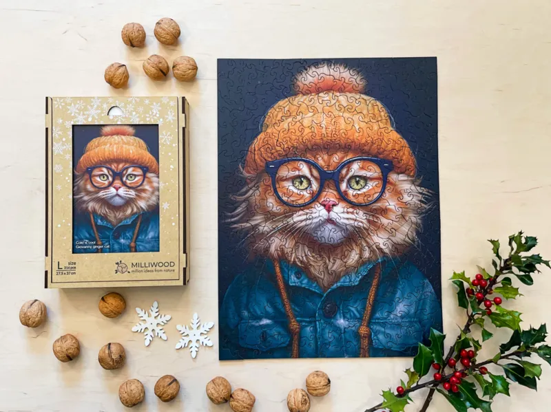 Holzpuzzle - Giovanny Roter Kater