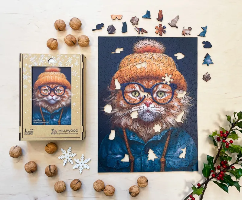 Holzpuzzle - Giovanny Roter Kater