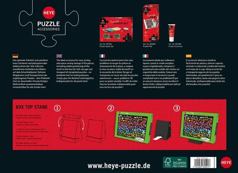 Super Set – 6 Sortierboxen und 1 Boxenhalter