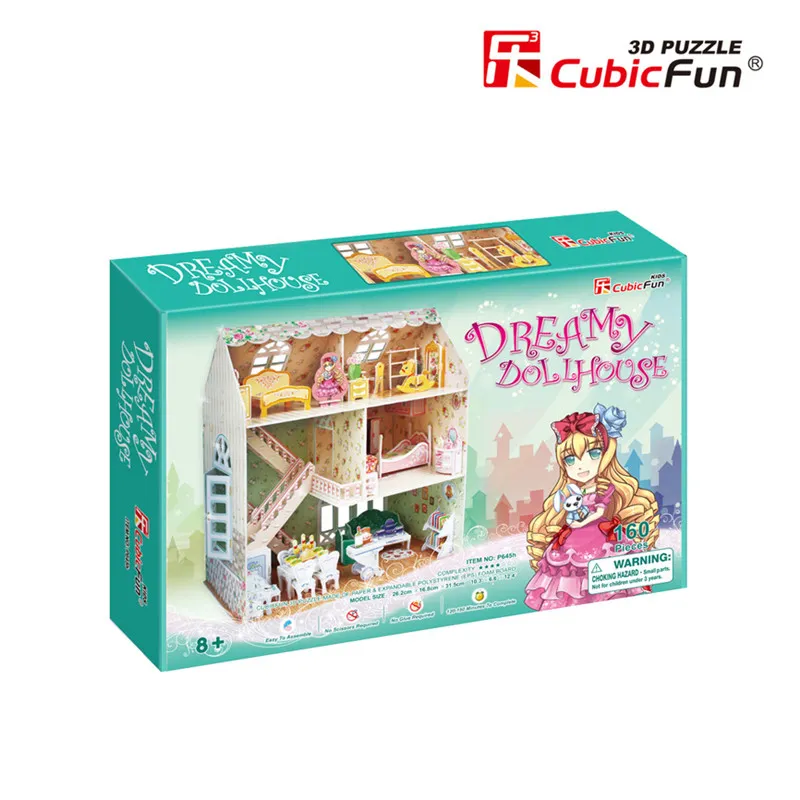 3D Puzzle - Dreamy Dollhouse - Schwierigkeit: 4/8