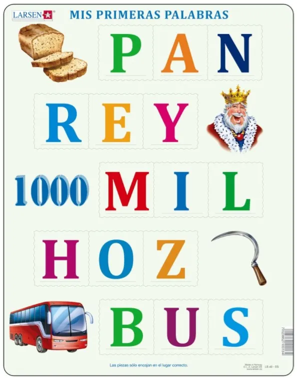 Rahmenpuzzle - Mis Primeras Palabras (auf Spanisch)