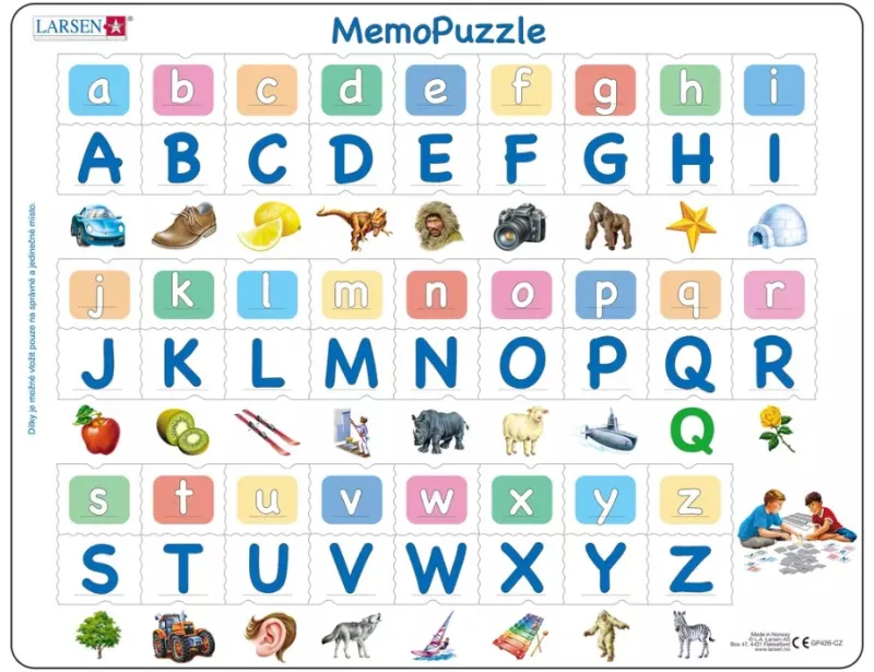 Rahmenpuzzle - MemoPuzzle (auf Tschechisch)