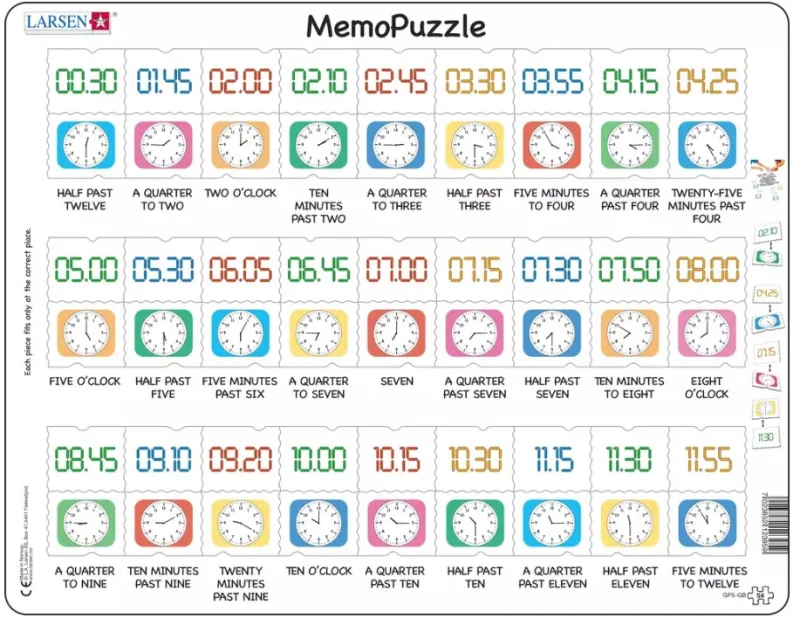 Rahmenpuzzle - MemoPuzzle (auf Englisch)