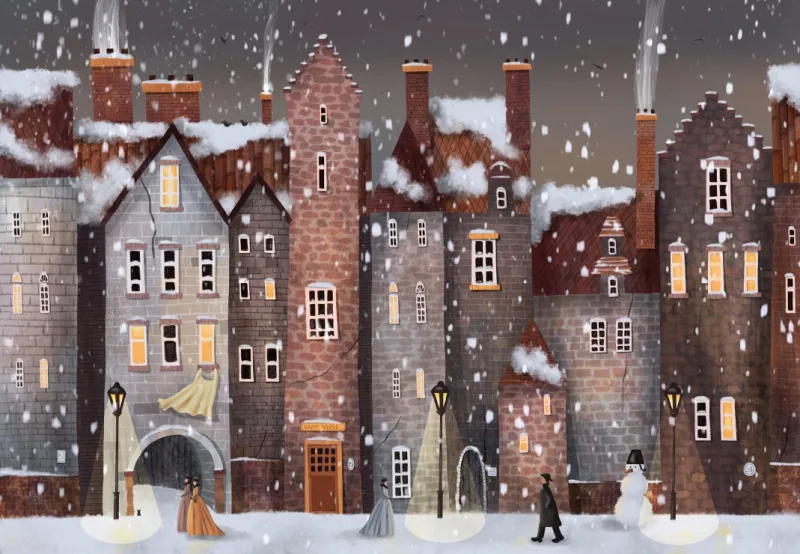 Die Stadt unterm Schnee