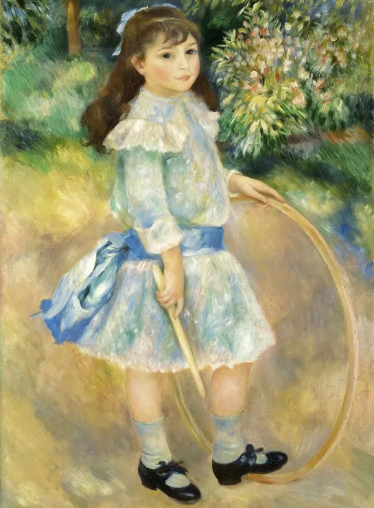Auguste Renoir : Girl with a Hoop, 1885