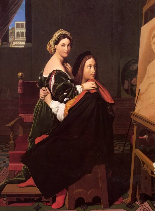 Jean-Auguste-Dominique Ingres: Raphaël and the Fornarina, 1814