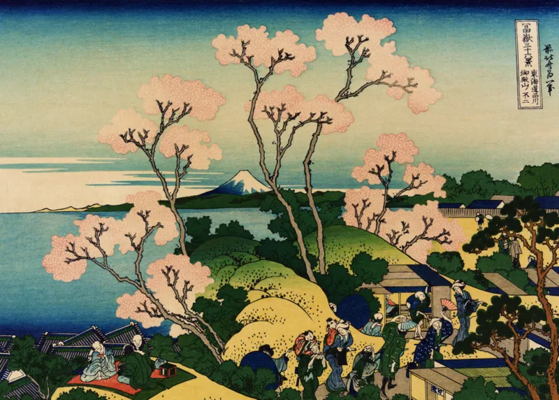 2 Puzzles - Hokusais Kunst: Die Große Welle vor Kanagawa - Shinagawa am Tokaido