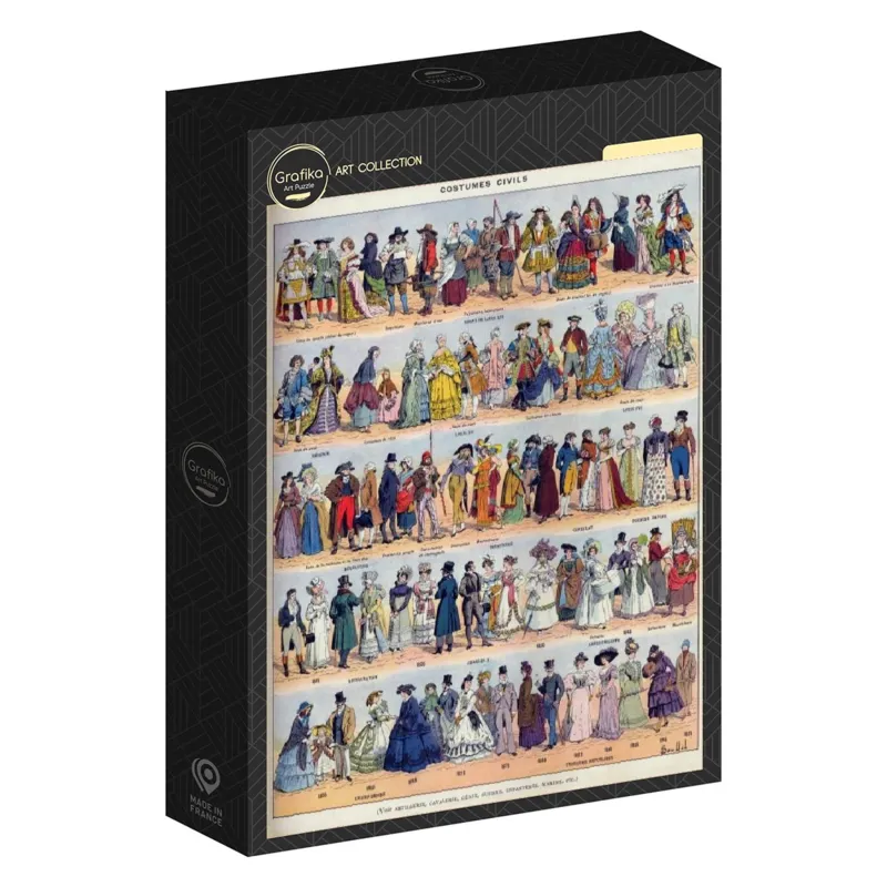 Illustration aus Larousse : Zivilkleidung