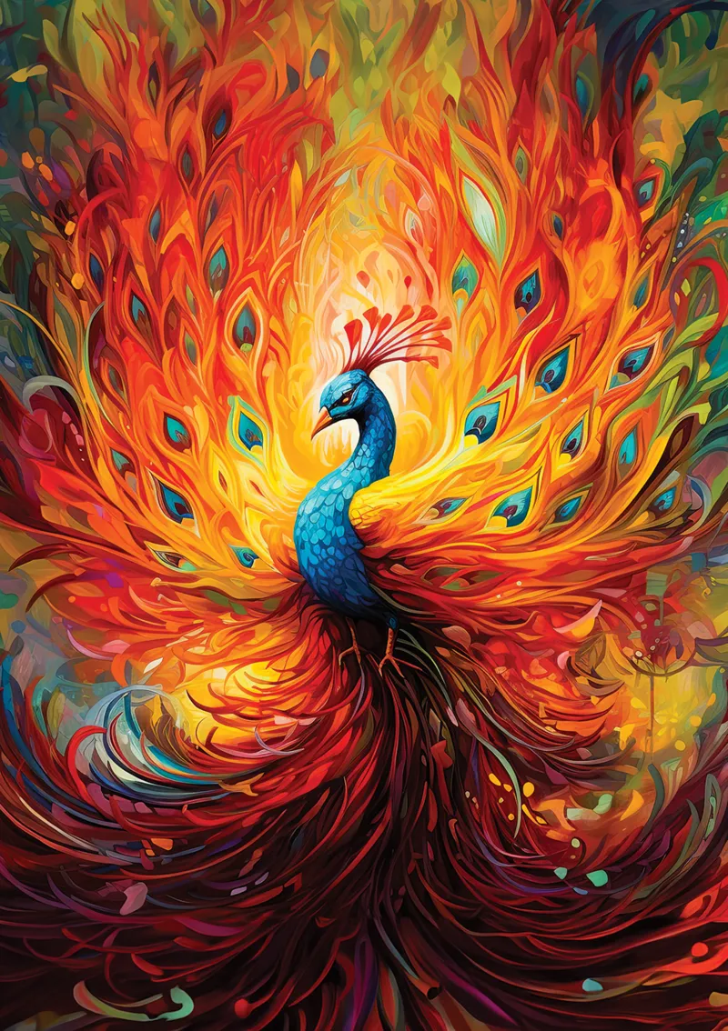 Colorful Peacock