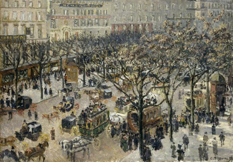 Camille Pissarro: Boulevard des Italiens, Morning, Sunlight, 1897
