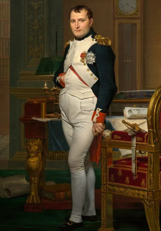 Jacques-Louis David: The Emperor Napoleon in his study at the Tuileries, 1812