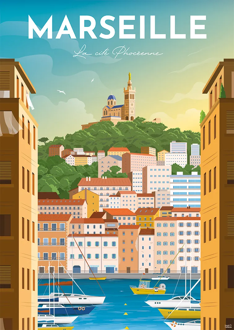 Französische Regionen - Marseille - Louis L'Affiche