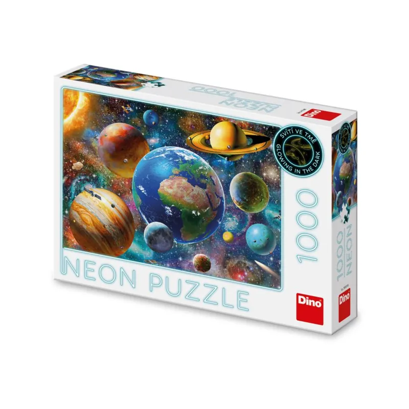 Neon-Puzzle - Planeten