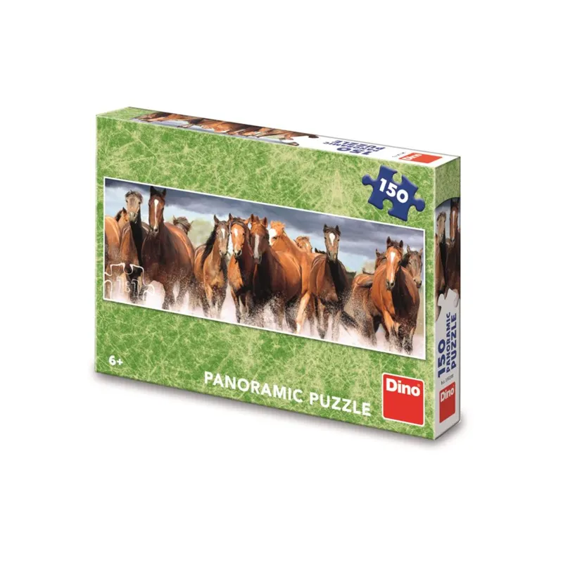 XXL Teile - Panorama-Puzzle - Horses in the Water