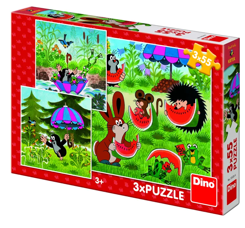 3 Puzzles - Little Mole and the Umbrella