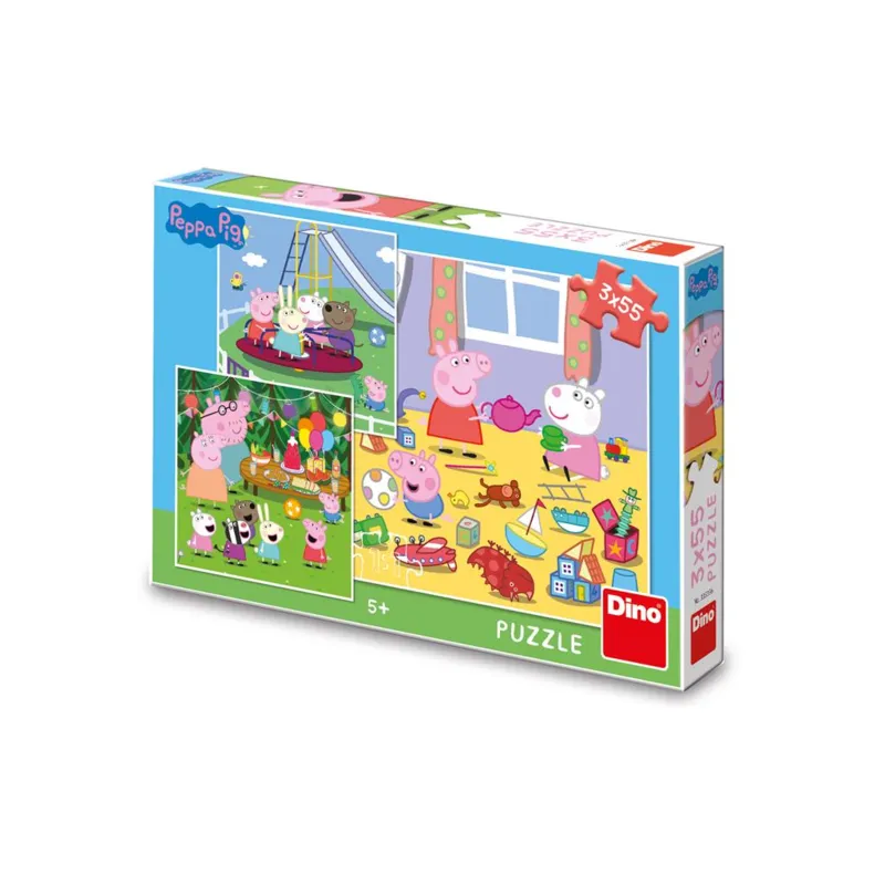 3 Puzzles - Peppa Pig in den Ferien