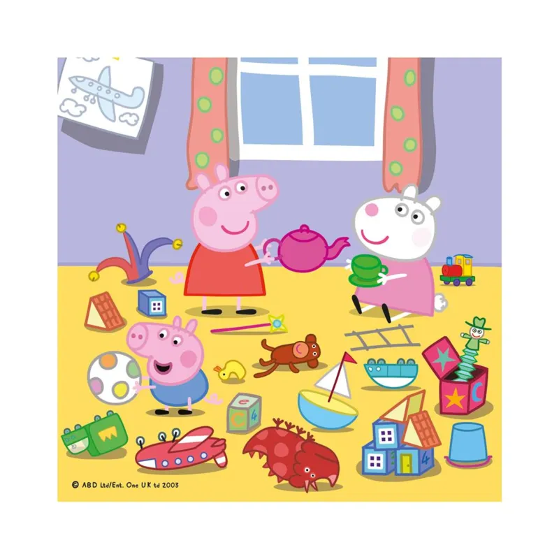 3 Puzzles - Peppa Pig in den Ferien
