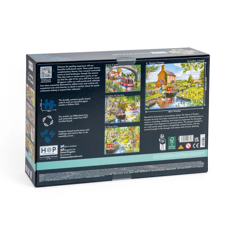 4 Puzzles - Auf dem Kanal
