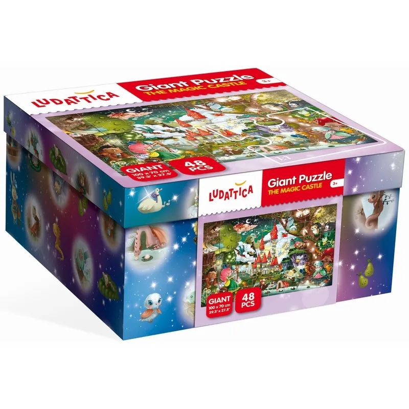 Riesen-Bodenpuzzle - Magisches Schloss