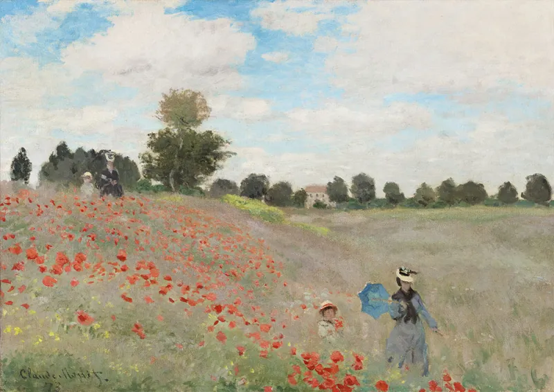 Claude Monet - Poppy Field, 1873