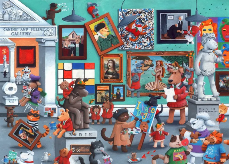 Kunstgalerie „Katzen und Hunde“