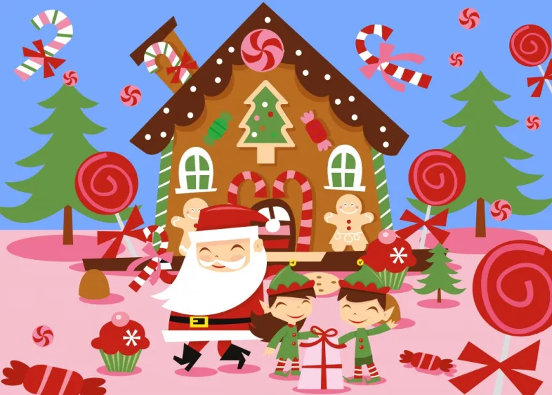 Le Père Noël et ses Lutins