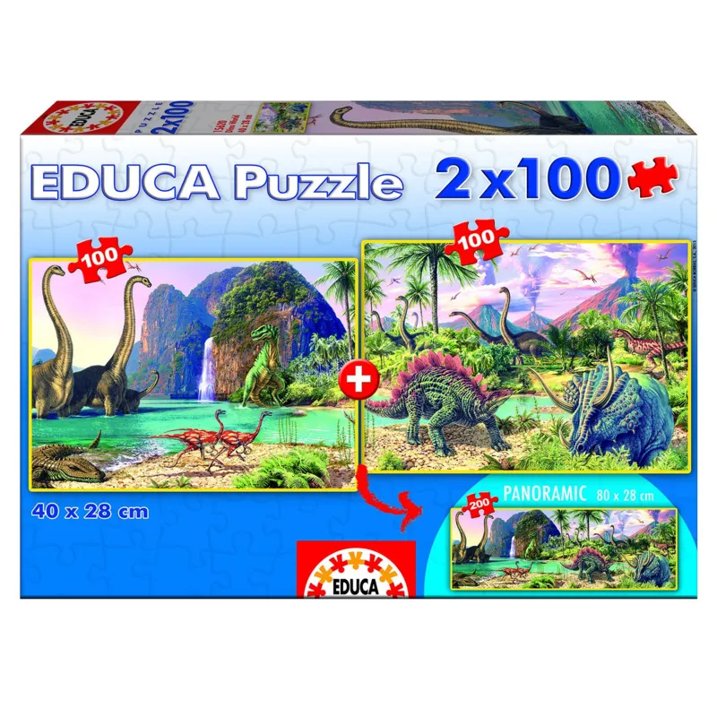 Puzzleset - Dino World Panoramic