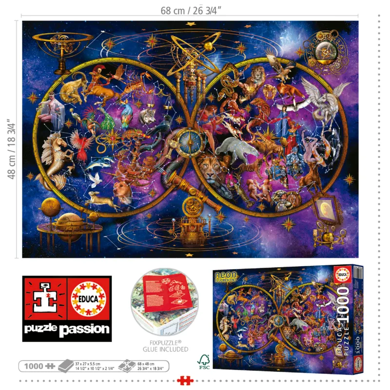 Neon Puzzle - Constellations