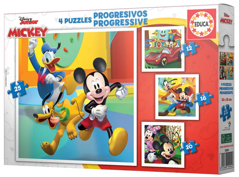 4 Puzzles - Mickey & Friends