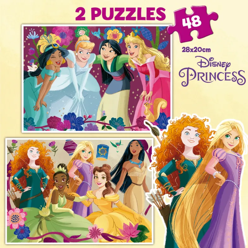 2 Puzzles - Disney Princess