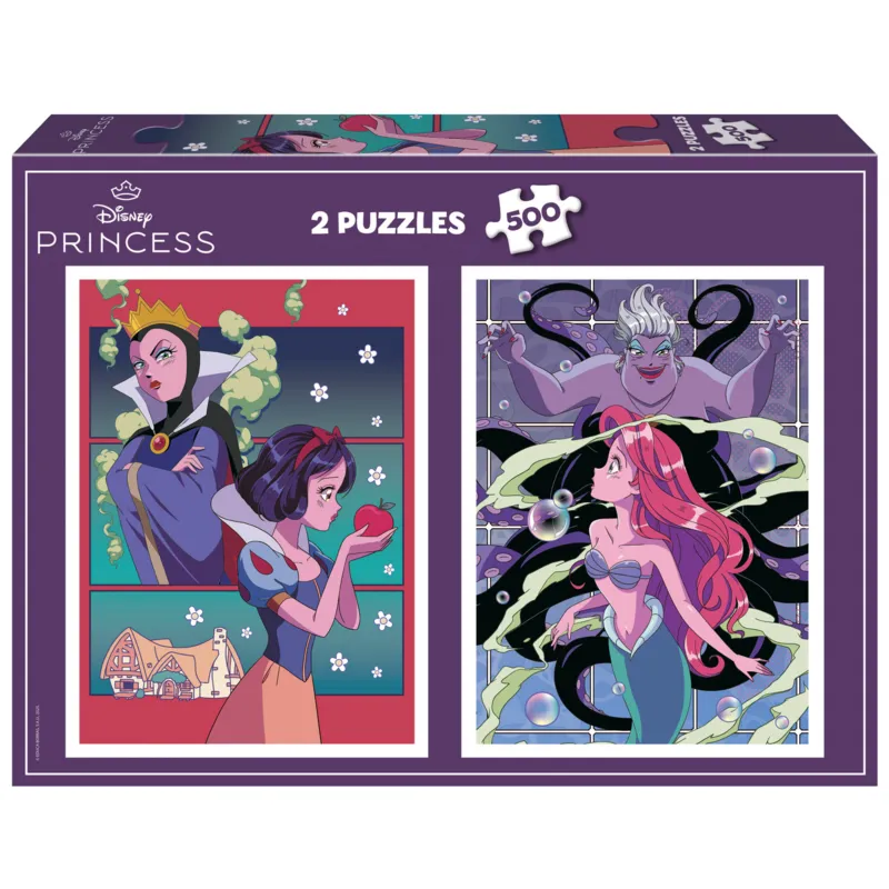 2 Puzzles - Disney Villains & Princess