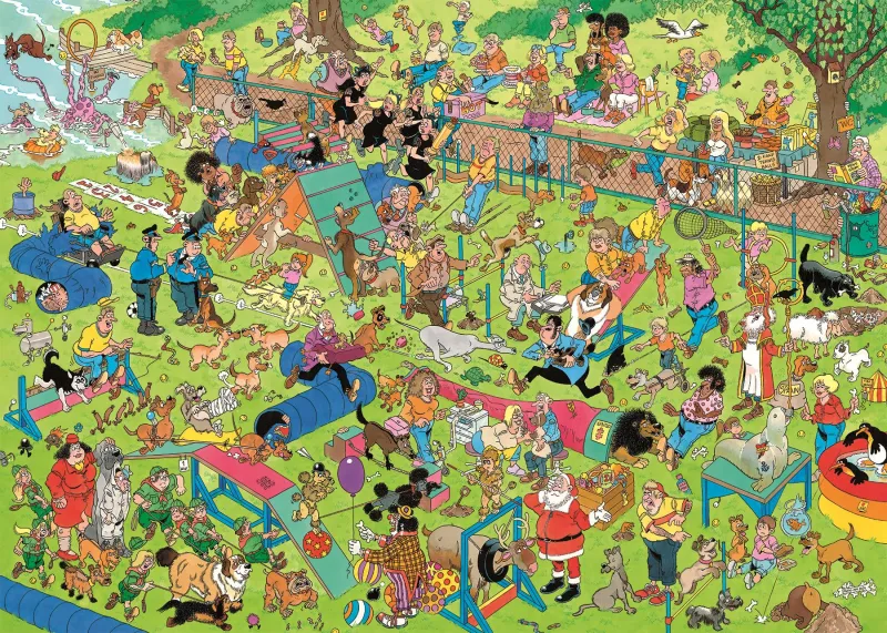 Jan van Haasteren - Hunde-Hindernislauf