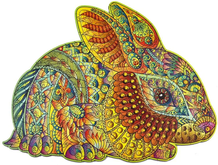 Holzpuzzle - Das Süße Kaninchen