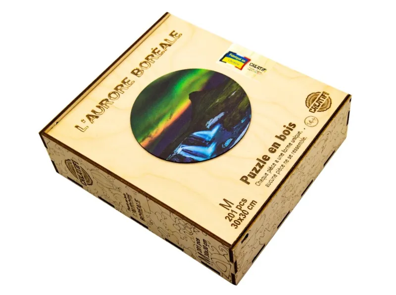 Holzpuzzle - Aurora Borealis